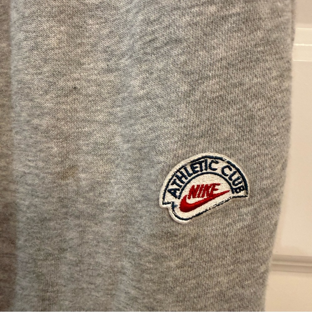 Nike Athletic Club Grey Fleece Joggers Vintage Retro Small - Picture 2 of 11